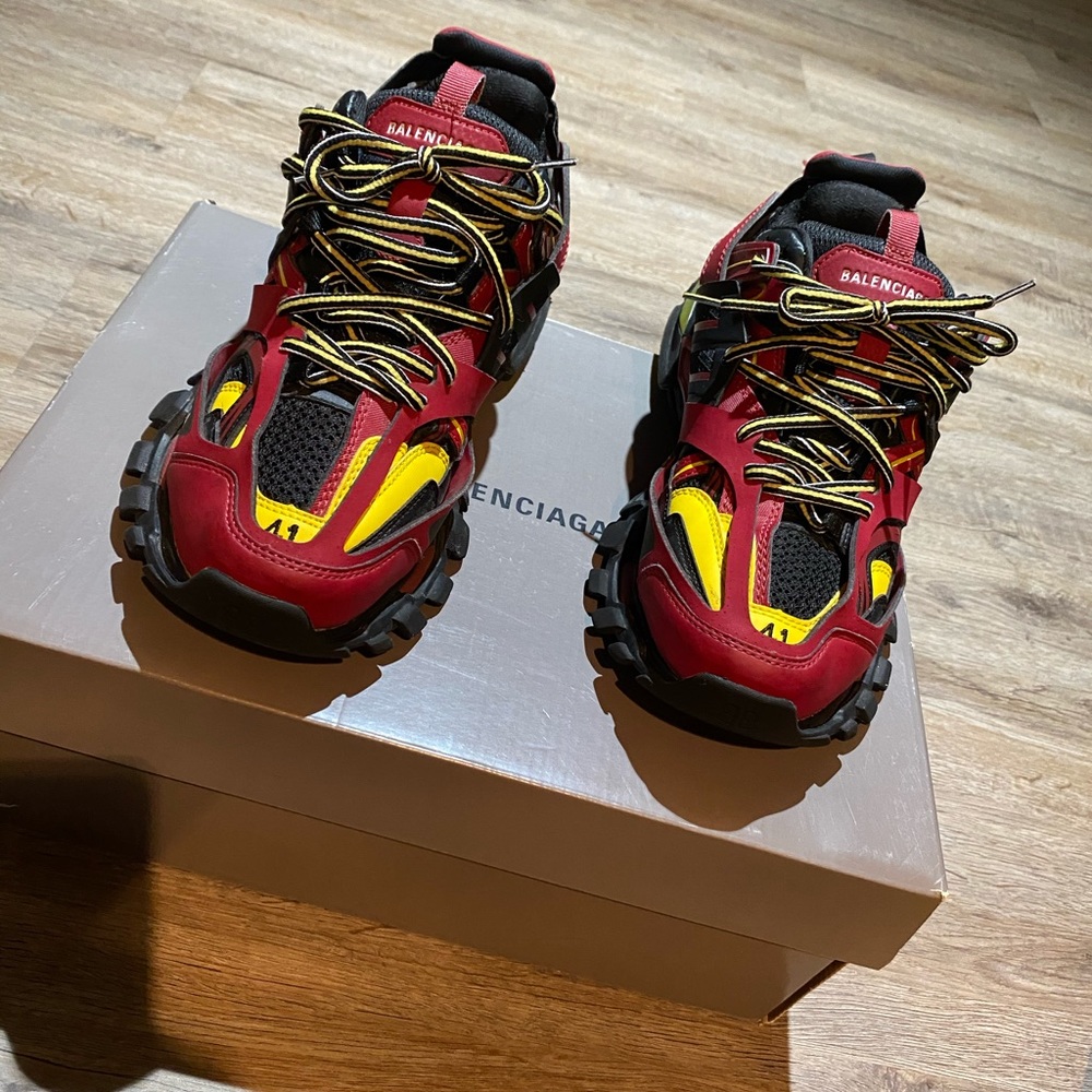 Balenciaga Track 1 size 41/8 Maroon
